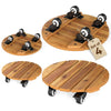Lucktree 2 Pcs and 4 Pcs Plant Caddy with Wheels with 360° Lockable Casters