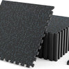 Lucktree 0.39" Thick Rubber Top Exercise Equipment Mats with Boarders