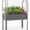 Lucktree Raised Garden Bed with Legs & Greenhouse Cover (1/2)