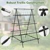 Garden Trellis for Climbing Vines, Outdoor Tomato & Cumber Trellis with A-Frame Support