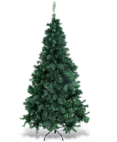 5/6/7/8 FT Artificial Christmas Tree, Unlit Full Xmas Pine Tree with 350/650/950/1138 Branch Tips & Folding Metal Stand