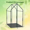 Lucktree Mini Outdoor Portable Green House with Sturdy Metal Frame