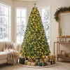7 FT Pre-Lit Artificial Christmas Tree, 1188 Hinged Branch Tips