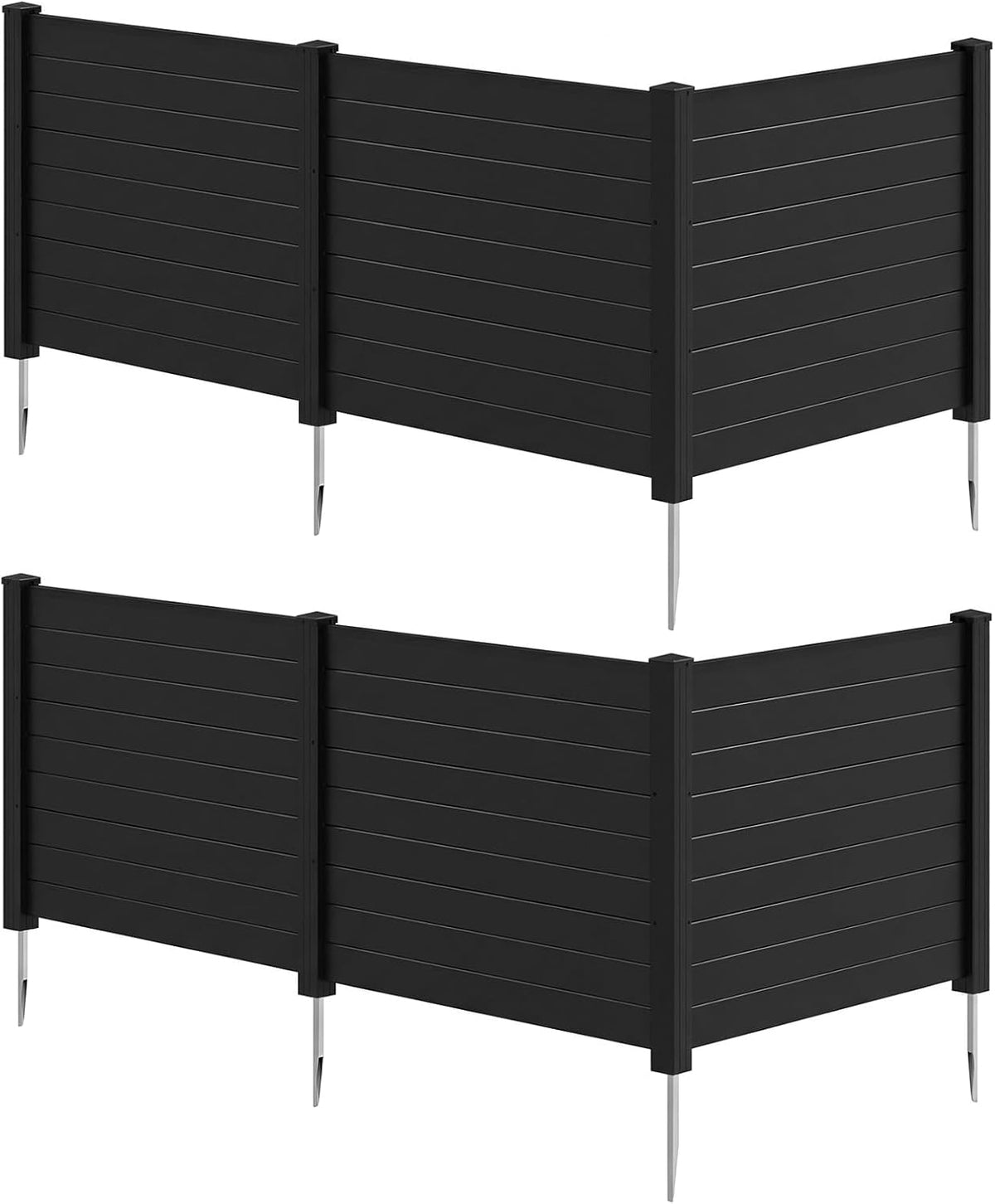 Lucktree No-Dig Air Conditioner Fence with Metal Stakes 48''W x 36''H