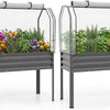Lucktree Raised Garden Bed with Legs & Greenhouse Cover (1/2)
