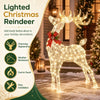 Lighted Standing Reindeer Christmas Decoration, Pre-Lit 120 LED Lights Artificial Christmas Décor with Ground Stakes and Zip Ties