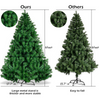 Lucktree Artificial Christmas Tree, Unlit Premium Hinged Spruce Xmas Tree with Solid Metal Stand, for Outdoor and Indoor Decor - LucktreeUS