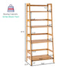 Lucktree 4-Tier Bamboo Plant Stand Flower Pots Holder Display Shelf, 47.5"