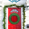 48" Pre-lit Cordless Artificial Christmas Wreath - LucktreeUS