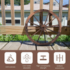 Lucktree 30-Inch Set of Two Decorative Wooden Wheel