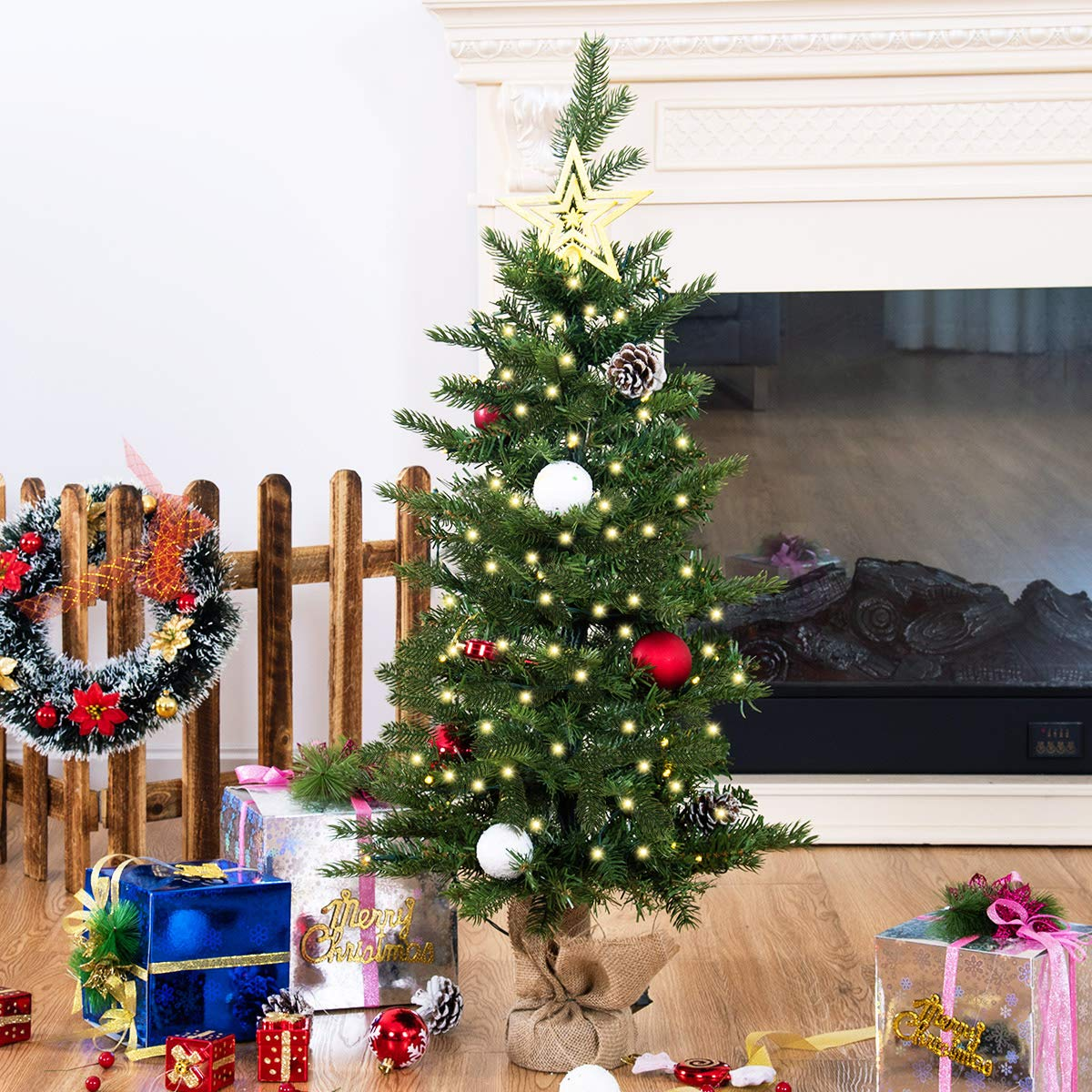 Lucktree 3ft Prelit Christmas Tree - LucktreeUS
