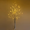 Lucktree Lighted Birch Tree, Artificial Small Tree White Christmas Tree