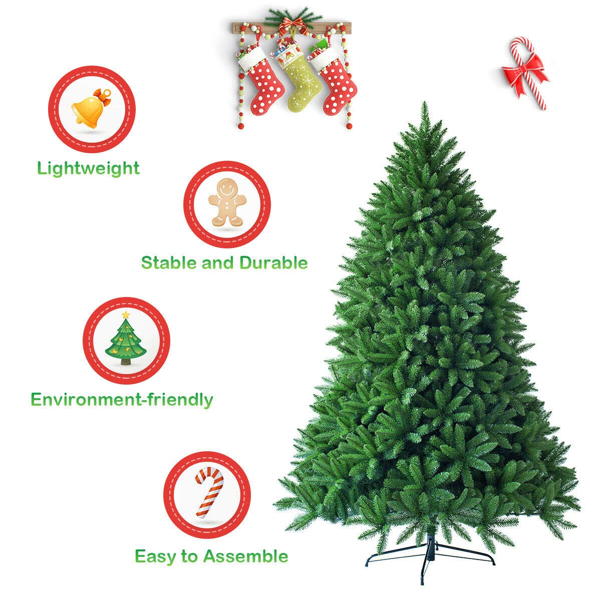 5ft Unlit Artificial Christmas Tree - LucktreeUS
