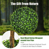 2.5 Ft/3 Ft  Artificial Boxwood Topiary Tree, Fake Greenery Plants Triple Ball Tree - LucktreeUS
