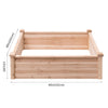 Lucktree Raised Garden Bed, 40''Lx40''Wx12''H