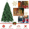 Artificial Douglas Christmas Tree, 7.5 Unlit Hinged Pine Tree with 2254 Branch Tips and Solid Metal Stand - LucktreeUS