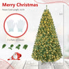 7 FT Pre-Lit Artificial Christmas Tree, 1188 Hinged Branch Tips