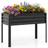 Lucktree 44" x 22" x 32" Metal Large Elevated Planter Box for Vegetable Flower Fruit Herb (1/2)