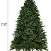 7.5FT Artificial Christmas Tree Pre-Lit Spruce Hinged Tree - LucktreeUS