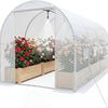 Lucktree 15 x 7 x 7 ft Walk-in Tunnel Greenhouse for Outdoors
