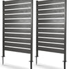 Lucktree 37" W x 61" H Outdoor Privacy Fence Screen with Ground Stakes & Base Feet (1/2)