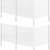 Lucktree No-Dig Air Conditioner Fence with Metal Stakes 48''W x 36''H