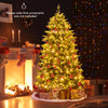 6FT Prelit Artificial Christmas Tree, Hinged Christmas Tree with 350 LED Lights