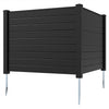 122cm x 95cm Air Conditioner Fence 2 Panels, Outdoor Privacy Fence with Metal Ground Stakes