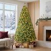 7 FT Pre-Lit Artificial Christmas Tree, 1188 Hinged Branch Tips