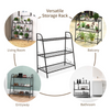 Lucktree 3 Tier Metal Plant Stand, Indoor Outdoor Plant Shelf