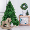 Lucktree Artificial Christmas Tree, Unlit Premium Hinged Spruce Xmas Tree with Solid Metal Stand, for Outdoor and Indoor Decor - LucktreeUS