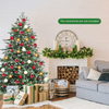 Lucktree Artificial Christmas Tree, Metal Stand, Wintry Indoor Decoration for Holiday Festival - LucktreeUS
