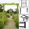 Lucktree Metal Garden Arch, Wedding Arbor for Ceremony, Pergola Arbor Garden Trellis for Various Climbing Plant