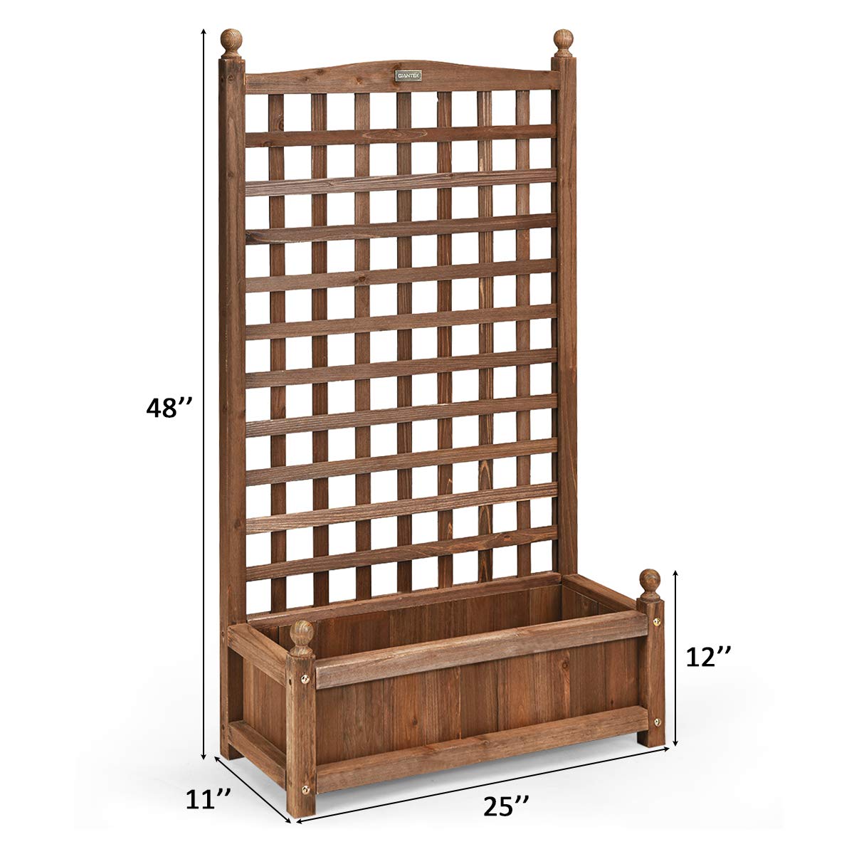 Wood Free Standing Plant Raised Bed