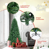 Lucktree Christmas Tree, Hinged Remote Control Artificial Xmas Tree, Residential and Commercial Decoration for Indoor - LucktreeUS