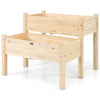 Set of 2 Raised Garden Bed, 34" x 33.5" x 28.5" (L x W x H)