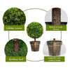 22" Artificial Ball Shaped Tree, Boxwood Tabletop Plant - LucktreeUS