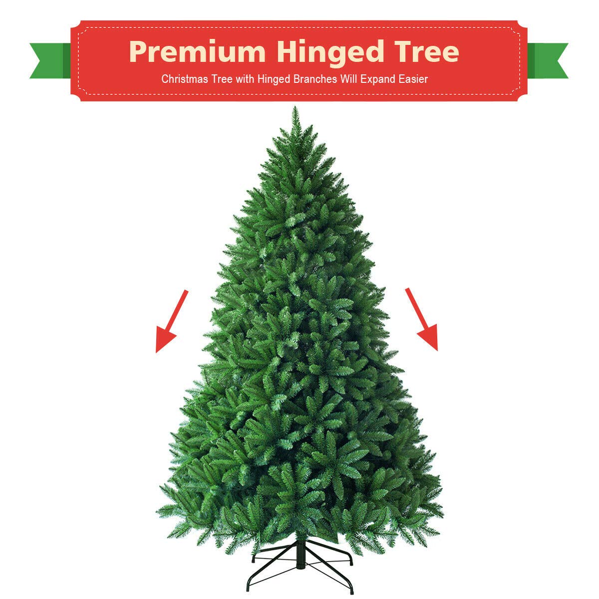 6ft Unlit Artificial Christmas Tree - LucktreeUS