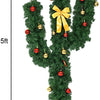 Pre-Lit Artificial Cactus Christmas Tree with LED Lights and Ball Ornaments -  Lucktree