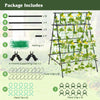 Garden Trellis for Climbing Vines, Outdoor Tomato & Cumber Trellis with A-Frame Support
