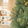 Lucktree 5FT Artificial Christmas Tree  | Full Xmas Tree w/600 Branch Tips and 2 Lighting Colors