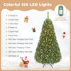 Lucktree 5FT Artificial Christmas Tree  | Full Xmas Tree w/600 Branch Tips and 2 Lighting Colors