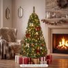 Lucktree 5FT Artificial Christmas Tree  | Full Xmas Tree w/600 Branch Tips and 2 Lighting Colors