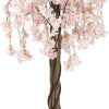 Lucktree 5.5FT Artificial Cherry Blossom Tree Faux Floral Plant Blooming Tree in Nursery Pot