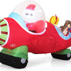 Lucktree 7.2 Ft Animated Inflatable Santa on Plane Pre-lit Blow up Yard Decoration