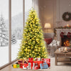 7.5FT Prelit Artificial Christmas Tree, Hinged Xmas Tree with 1449 Branch Tips