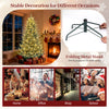 7.5FT Pre-lit Artificial Christmas Tree, Hinged Xmas Tree with 1306 Branch Tips