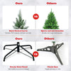 5ft, 6FT 7.5FT Artificial Pencil Christmas Tree - LucktreeUS