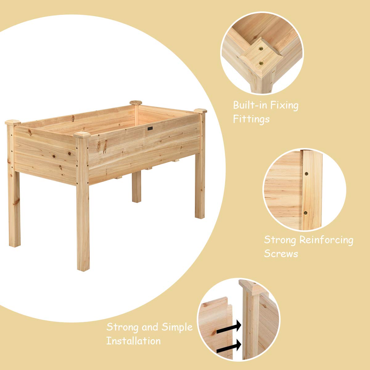 Raised Garden Bed with Legs