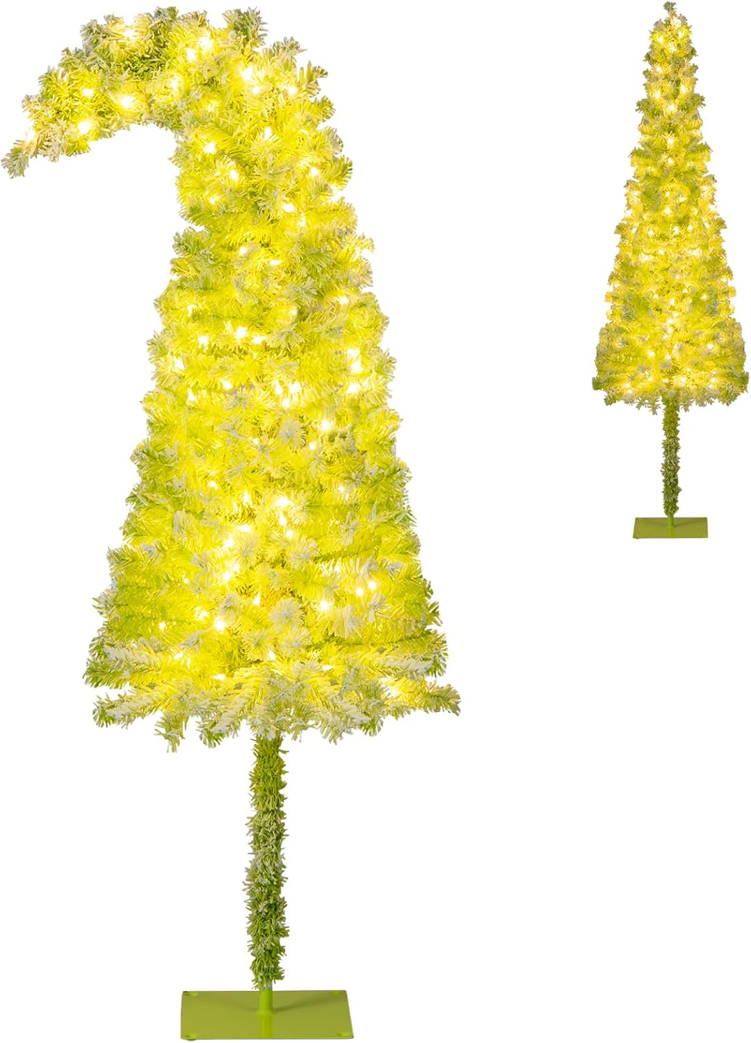 Lucktree 5FT / 6FT / 7FT Whimsical Christmas Tree | Bendable Grinchs Xmas Tree